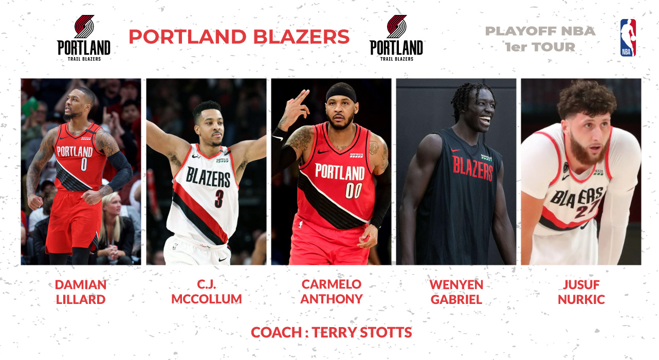 5 majeur Portland Trail Blazers