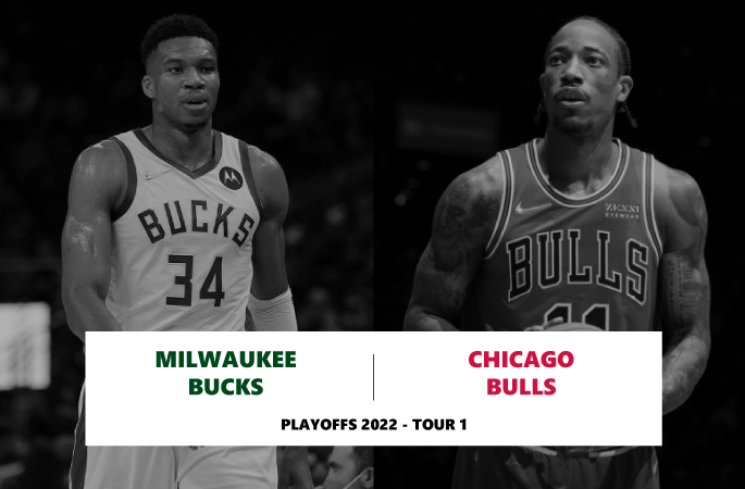 Preview Playoffs 2022 en NBA avec un tour 1 qui oppose les Milwaukee Bucks contre les Chicago Bulls