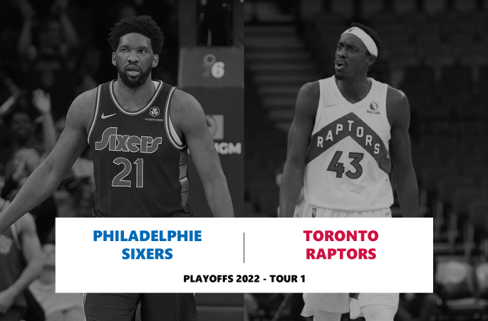 Preview Playoffs 2022 en NBA avec un tour 1 qui oppose les Sixers de Philaelphie contre les Raptors de Toronto