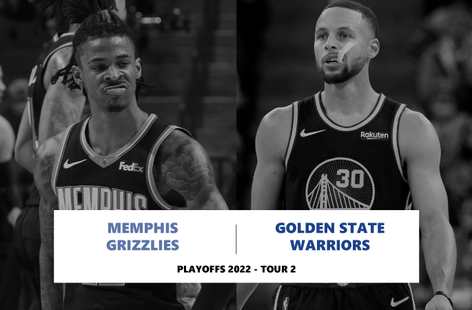 Preview Playoffs 2022 en NBA avec un tour 2 qui oppose les Grizzlies Memphis contre les Golden State Warriors