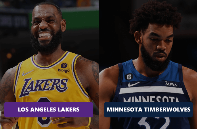Preview du play-in 2023 entre les Los Angeles Lakers et les Minnesota Timberwolves