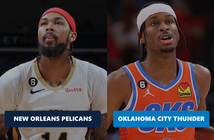 Preview du play-in 2023 entre les New Orleans Pelicans et les Oklahoma City Thunder