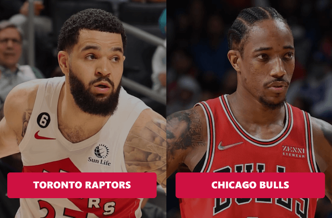 Preview du play-in 2023 entre les Toronto Raptors et les Chicago Bulls