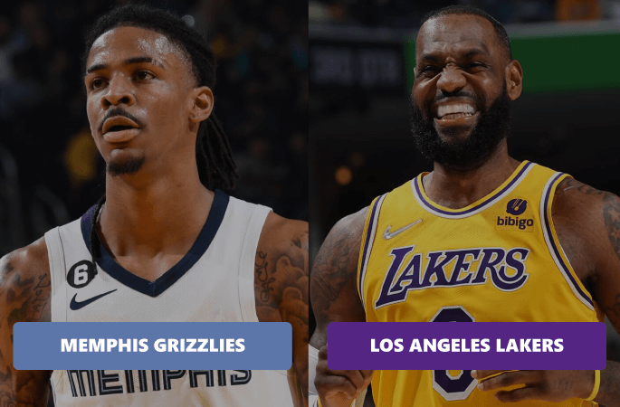 Preview du play-in 2023 entre les Memphis Grizzlies et les Los Angeles Lakers