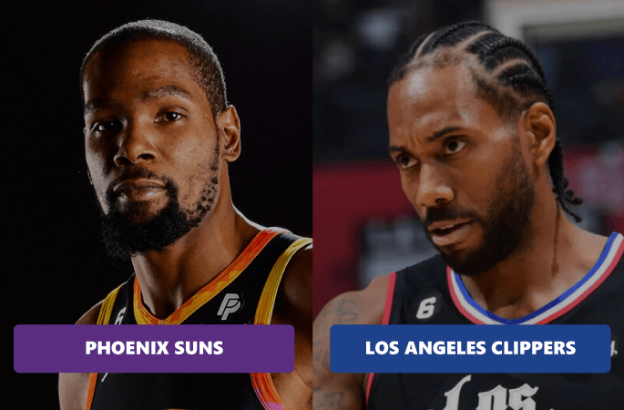 Preview du play-in 2023 entre les Phoenix Suns et les Los Angeles Clippers