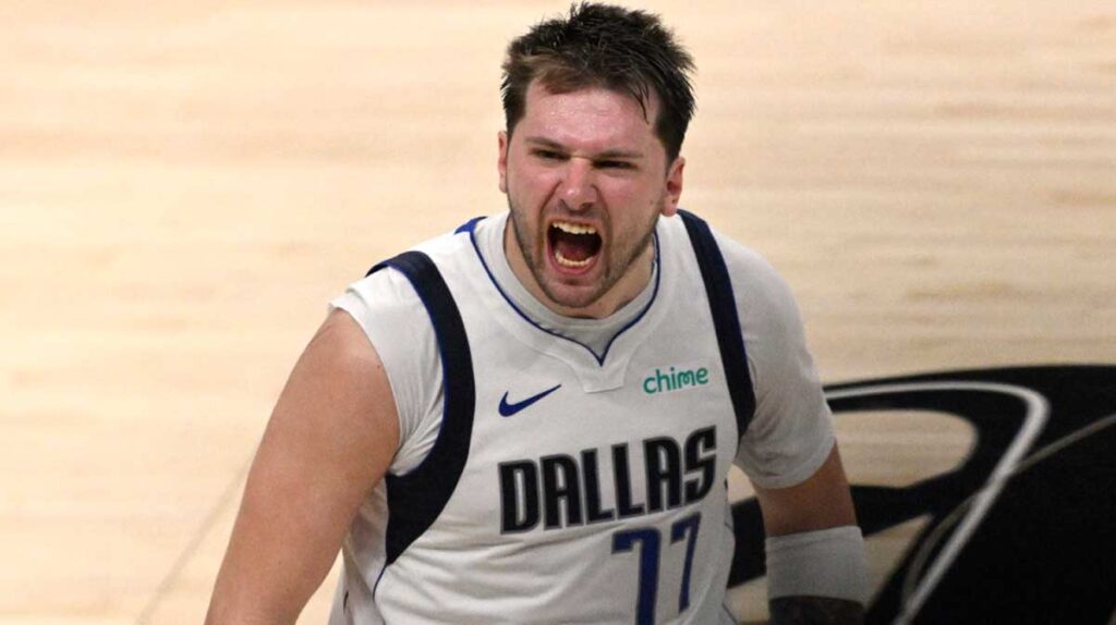 Luka Doncic après son tir clutch contre les Clippers