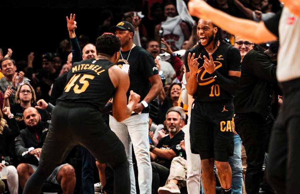 Darius Garland et Donovan Mitchell