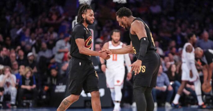 darius-garland-donovan-mitchell Darius Garland et Donovan Mitchell
