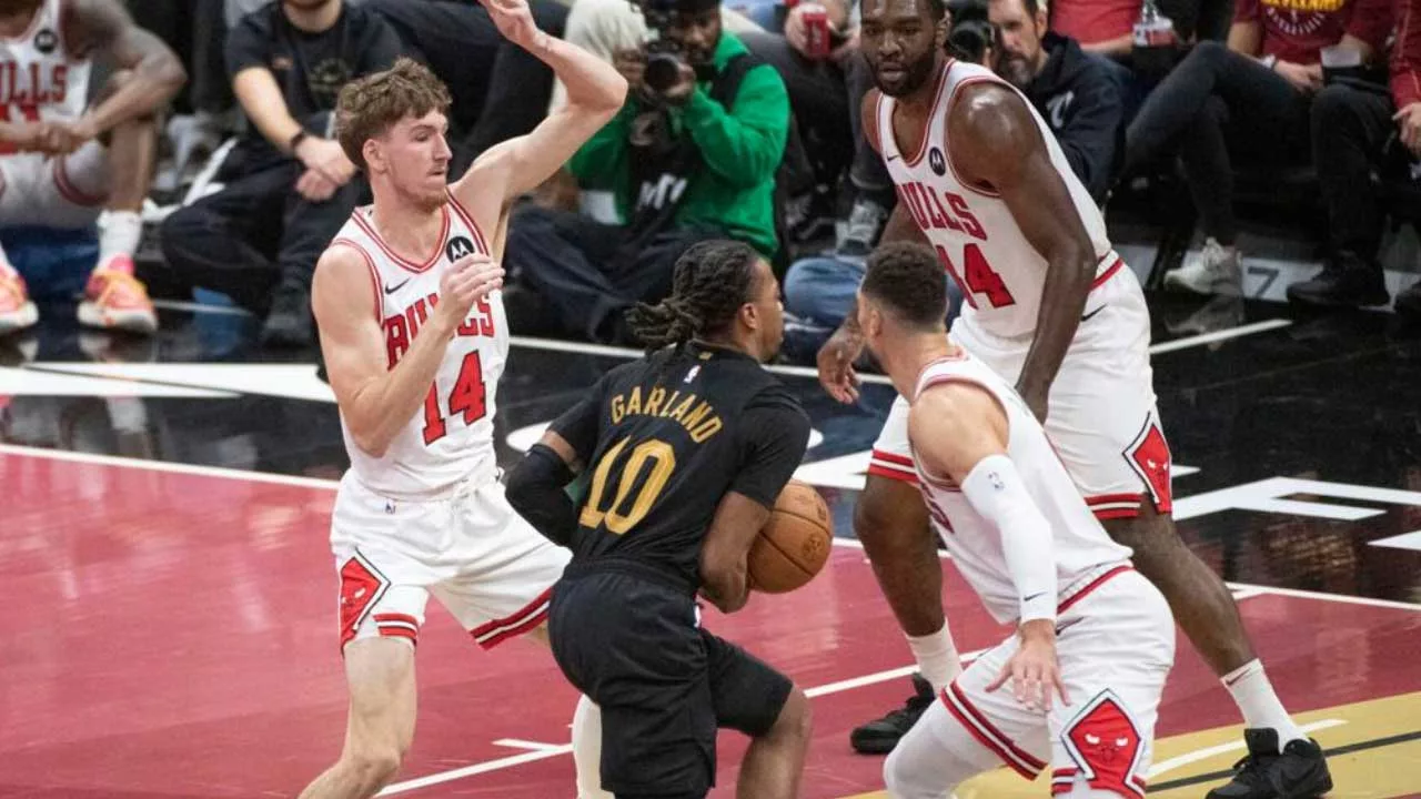 Darius Garland contre les Chicago Bulls