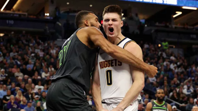 Rudy Gobert et Christian Braun