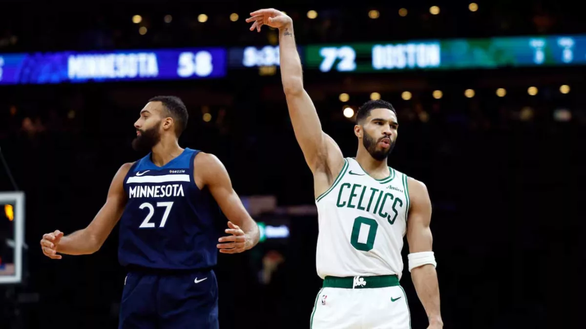 Rudy Gobert et Jayson Tatum