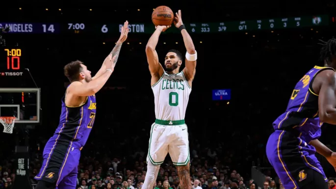 Jayson Tatum et Luka Doncic