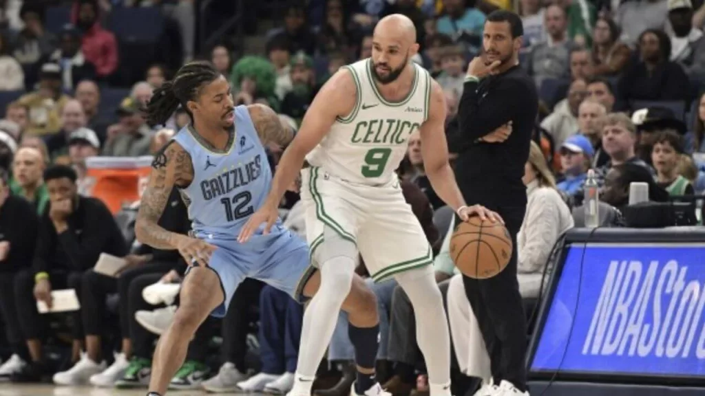 Derrick White et Ja Morant