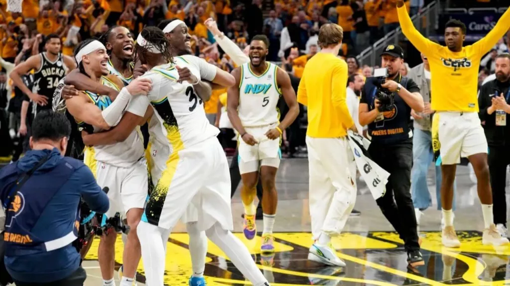 Les Pacers après la victoire