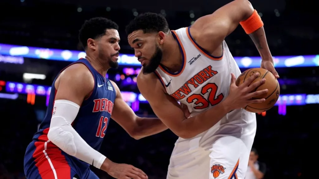 Tobias Harris et Karl Anthony Towns