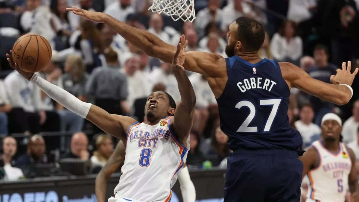Jalen Williams et Rudy Gobert