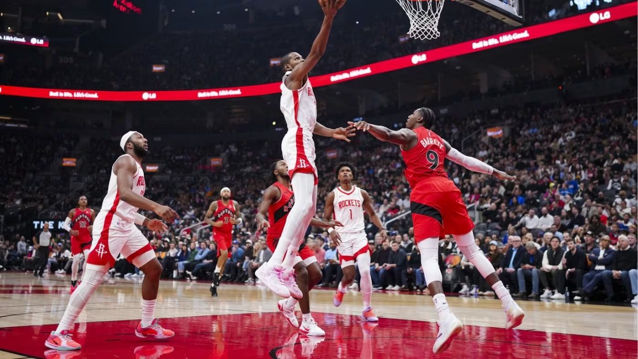 Kevin Durant qui monte au panier