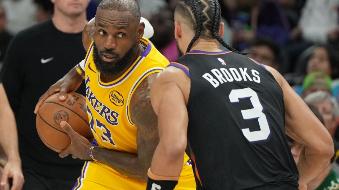LeBron James et Dillon Brooks