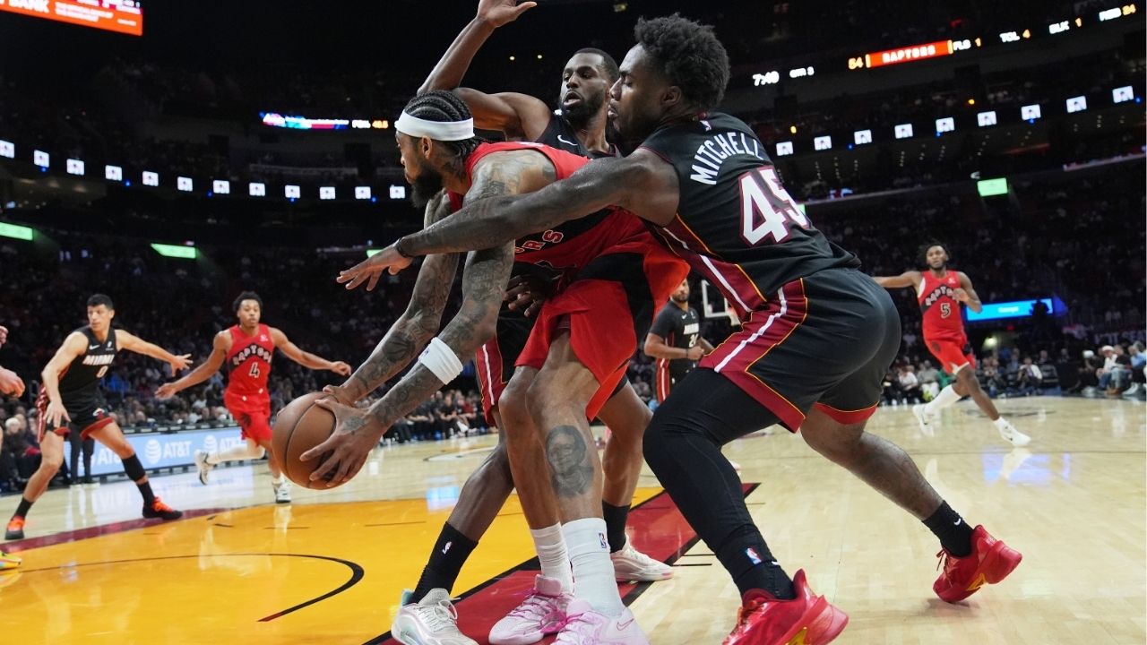 Le Heat qui défend sur Brandon Ingram