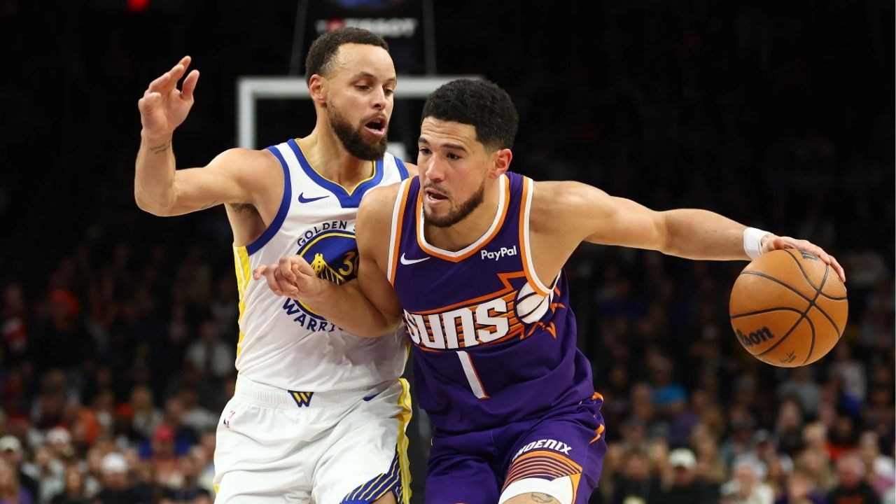 Stephen Curry et Devin Booker