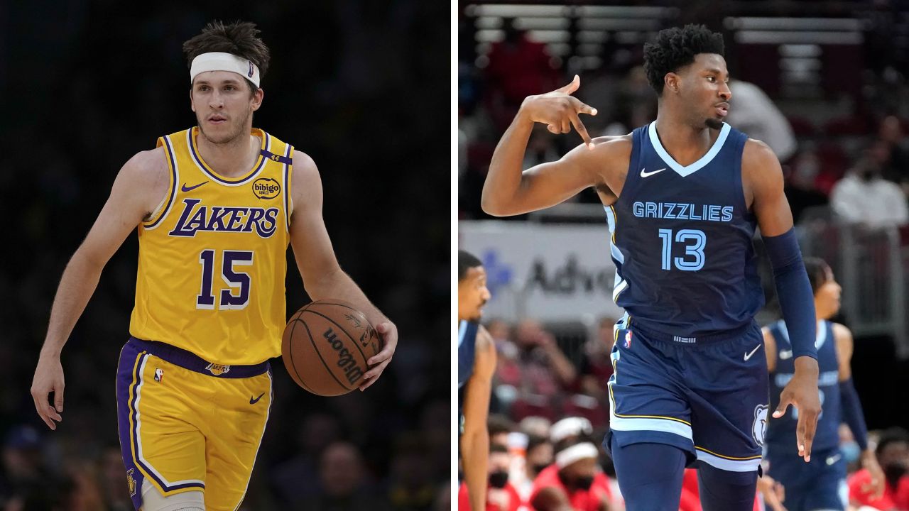 Austin Reaves et Jaren Jackson Jr.