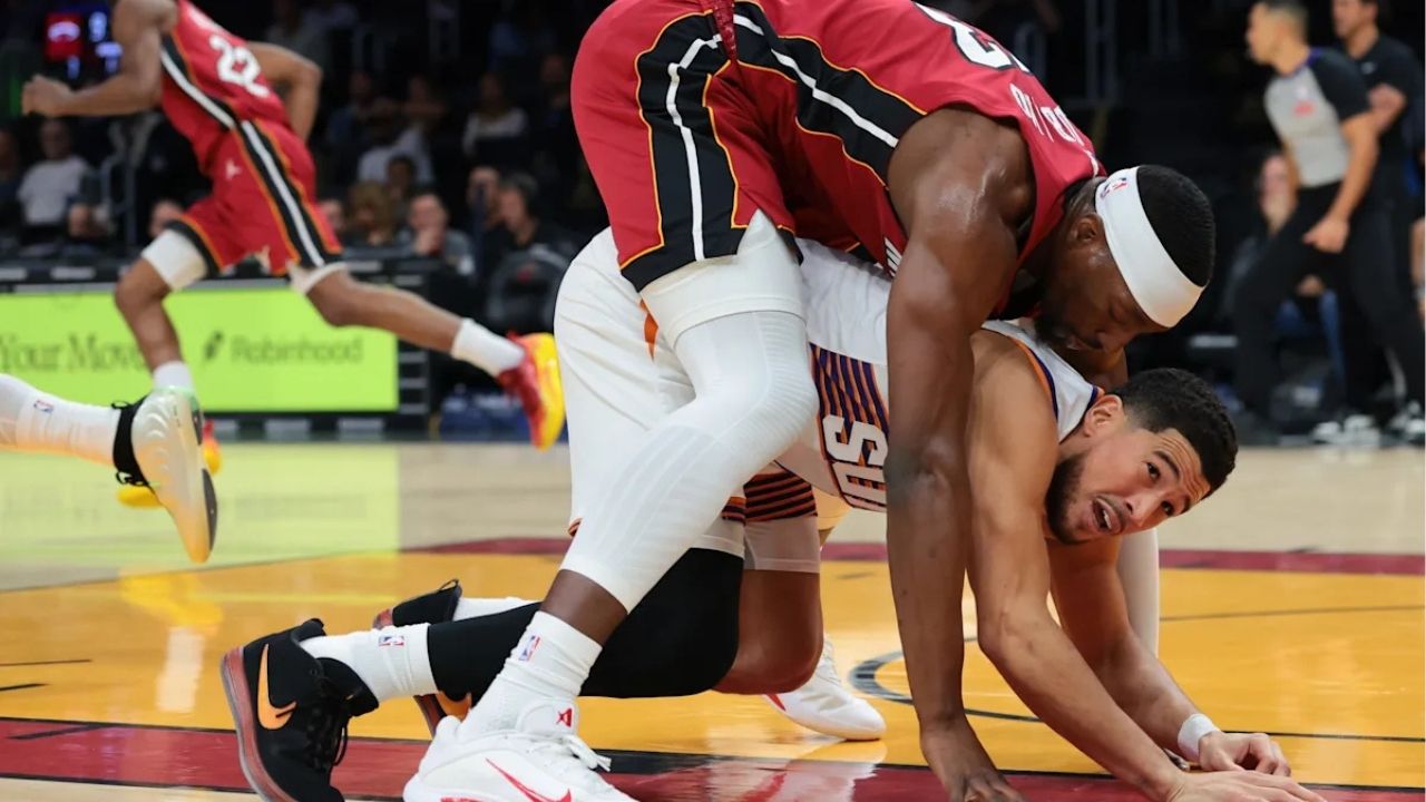 Bam Adebayo et Devin Booker