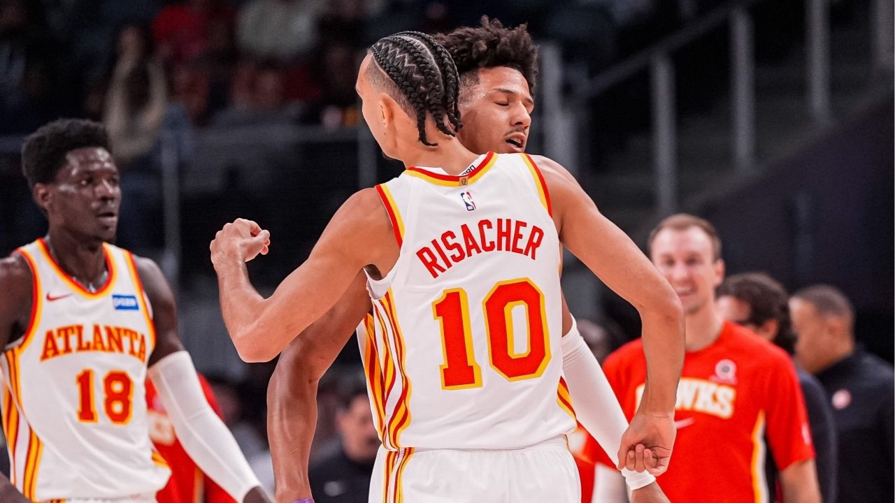 Zaccharie Risacher et Jalen Johnson