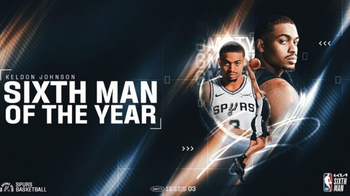 Keldon Johnson est le 6e homme de l'année