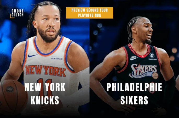 Preview New York Knicks - Philadelphie Sixers second tour playoffs NBA 2025-2026