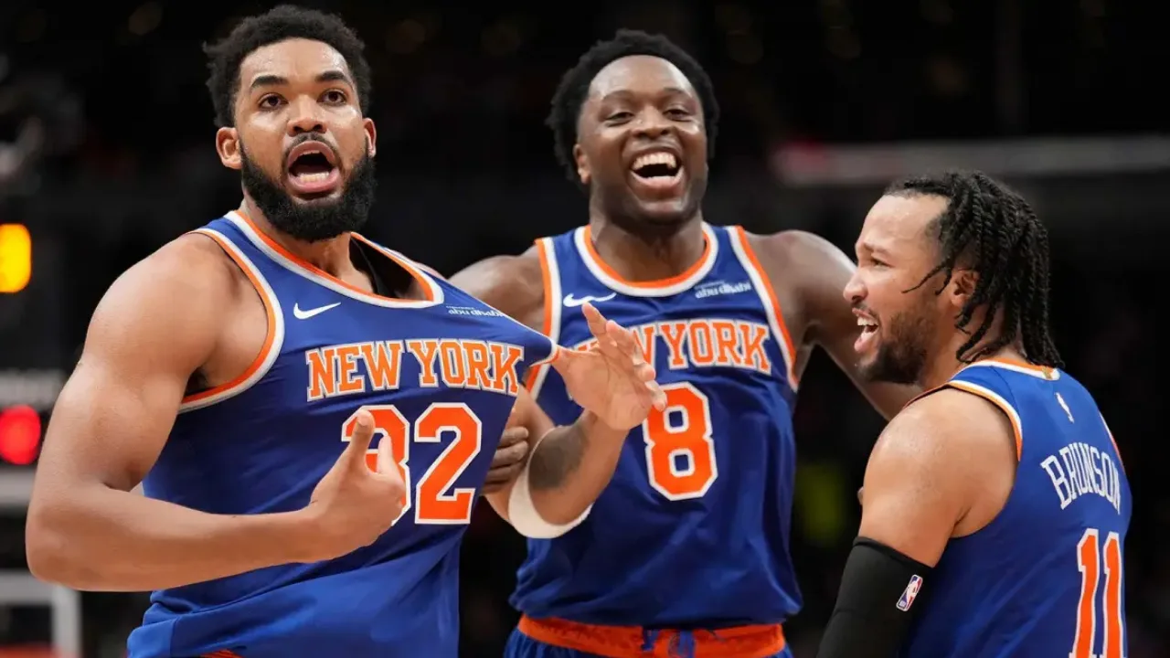 Karl-Anthony Towns, Jalen Brunson et OG Anunoby